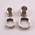 Plated Chrome Extention Sanitary Straight Connector Brass Thread Pipe Tube Fittings